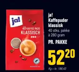 Otto Duborg Ja! kaffepuder klassisk tilbud