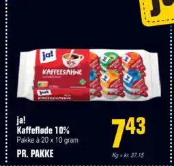 Otto Duborg Ja! kaffefløde 10% tilbud