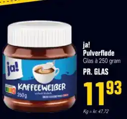 Otto Duborg Ja! pulverfløde glas tilbud