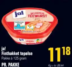 Otto Duborg Ja! finthakket tepølse tilbud