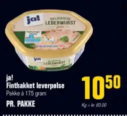 Otto Duborg Ja! finthakket leverpølse tilbud
