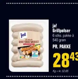 Otto Duborg Ja! grillpølser tilbud