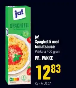 Otto Duborg Ja! spaghetti med tomatsauce pakke à 400 gram tilbud