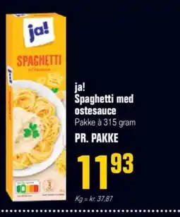 Otto Duborg Ja! spaghetti med ostesauce tilbud