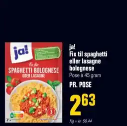 Otto Duborg Ja! fix til spaghetti eller lasagne tilbud