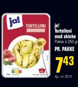 Otto Duborg Ja! tortelloni med skinke pakke à 250 gram tilbud