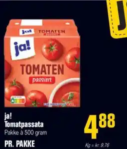 Otto Duborg Tomatpassata pakke à 500 gram ja! tilbud
