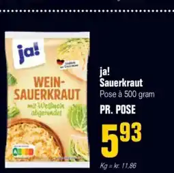 Otto Duborg Ja! sauerkraut tilbud