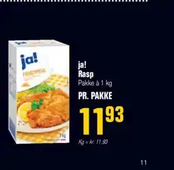 Otto Duborg Ja! rasp pakke à tilbud