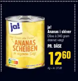 Otto Duborg Ja! ananas i skiver tilbud