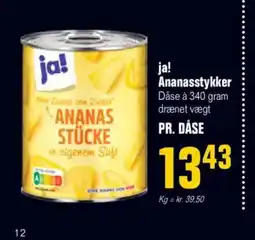 Otto Duborg ja! Ananasstykker tilbud