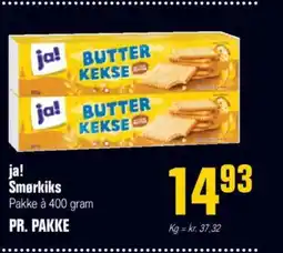 Otto Duborg Ja! smørkiks pakke à 400 gram tilbud