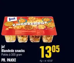 Otto Duborg Ja! blandede snacks pakke à 300 gram tilbud
