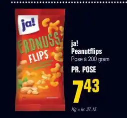 Otto Duborg Ja! peanutflips tilbud
