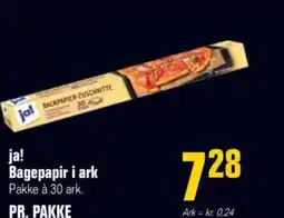 Otto Duborg Ja! bagepapir i ark pakke à 30 ark. tilbud