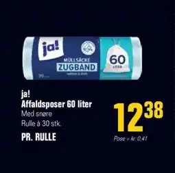 Otto Duborg ja! Affaldsposer 60 liter tilbud