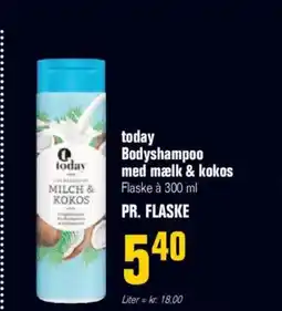 Otto Duborg Today bodyshampoo med mælk & kokos tilbud