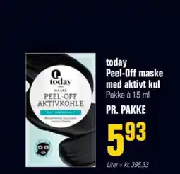 Otto Duborg Today peel-off maske med aktivt kul pakke à tilbud