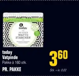 Otto Duborg Today vatpinde pakke à 160 stk. tilbud