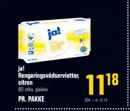 Otto Duborg Ja! rengøringsvådservietter, tilbud