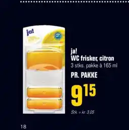Otto Duborg ja! WC frisker, citron 3 stks. pakke à PR. PAKKE tilbud