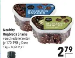 Citti Nordthy Rugbrøds Snacks verschiedene Sorten tilbud