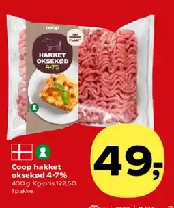 SuperBrugsen Coop hakket oksekød 4-7% tilbud