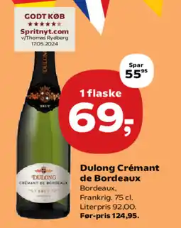 SuperBrugsen Dulong Crémant de Bordeaux tilbud