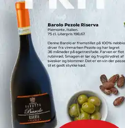 SuperBrugsen Barolo Pezole Riserva tilbud
