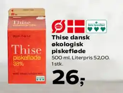 SuperBrugsen Thise dansk økologisk piskefløde tilbud