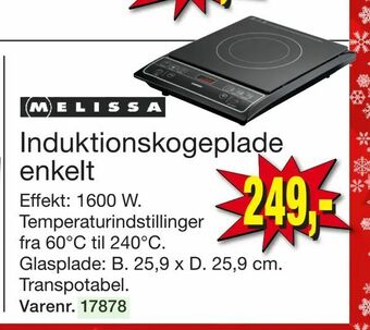 Induktionskogeplade enkelt