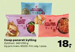 SuperBrugsen Coop paneret kylling tilbud