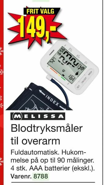 Harald Nyborg Blodtryksmåler til overarm tilbud
