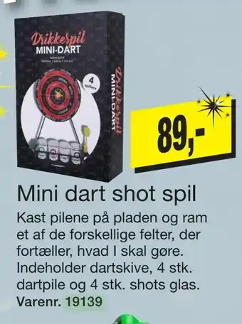 Harald Nyborg Mini dart shot spil tilbud