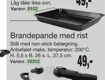 Harald Nyborg Brandepande med rist tilbud