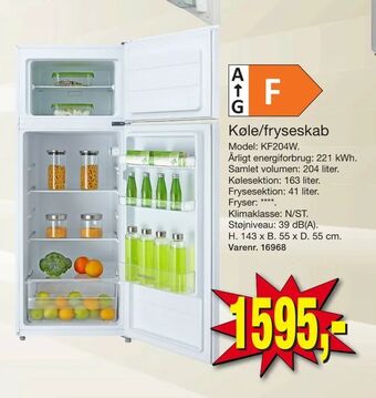Harald Nyborg Køle/fryseskab tilbud