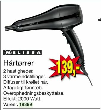 Harald Nyborg Hårtørrer tilbud