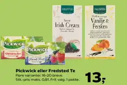 SuperBrugsen Pickwick eller Fredsted Te tilbud