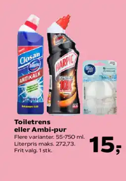 SuperBrugsen Toiletrens eller Ambi-pur tilbud
