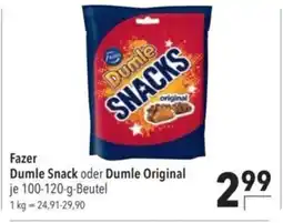 Citti Fazer Dumle Snack oder Dumle Original tilbud