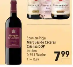 Citti Marqués de Cáceres Crianza DOP tilbud