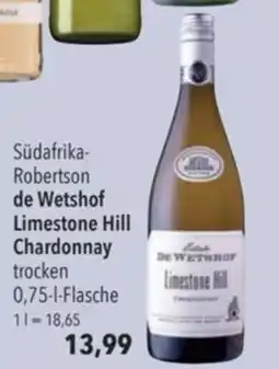 Citti Südafrika- Robertson De Wetshof Limestone Hill Chardonnay tilbud