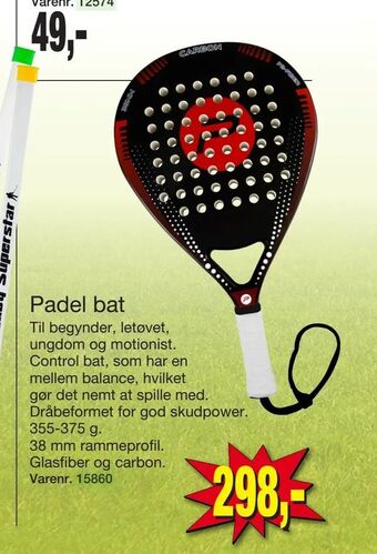 Harald Nyborg Padel bat tilbud
