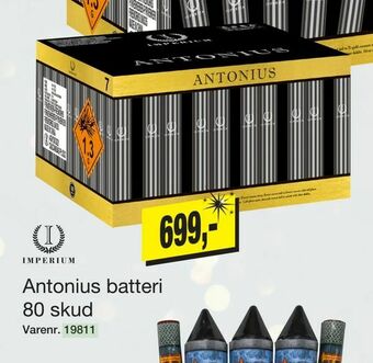 Harald Nyborg Antonius batteri 80 skud tilbud