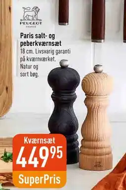 Imerco Paris salt- og peberkværnsæt, DKK 449.95 tilbud