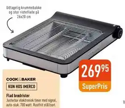 Imerco Flad brødrister, DKK 269.95 tilbud