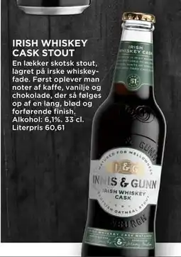 MENY IRISH WHISKEY CASK STOUT, DKK 100 tilbud