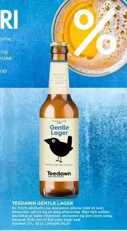 MENY TEEDAWN GENTLE LAGER, DKK 100 tilbud