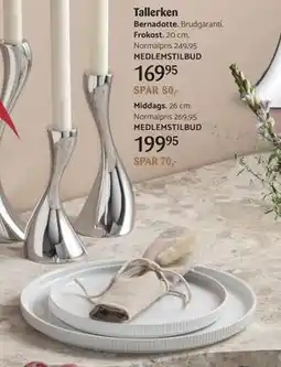 Kop & Kande Tallerken, Medlemspris tilbud