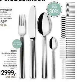 Kop & Kande Bestik, Medlemspris tilbud